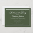 Search for dark green invitations White