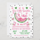 Search for pink and green birthday invitations One in a melon