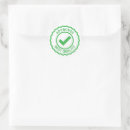 Search for approval stickers Green