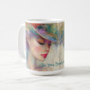 Search for elegant lady mugs Vintage woman