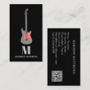 Search for guitar lessons business cards Musician