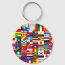 Search for international key rings World flags
