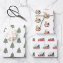 Search for christmas tree truck wrapping paper Watercolor