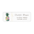 Search for hawaii wedding return address labels Pineapple