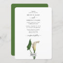 Search for calla lily wedding invitations Botanical
