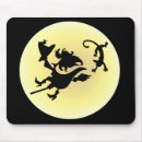 Search for flying witch mousepads Halloween