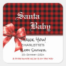 Search for red and black baby shower stickers Buffalo plaid