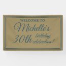 Search for birthday banners Gold