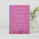Search for pink glitter sparkle birthday invitations Girl