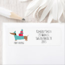 Search for wiener dog return address labels Pet