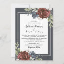 Search for dark bridal shower invitations Navy blue