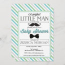Search for mustache baby shower invitations Little man