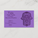 Search for evil eye business cards Hamsa