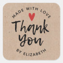 Search for rustic thank you stickers Heart