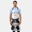 Search for cat chef aprons Funny