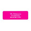 Search for elegant pink return address labels Bold