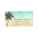 Search for palm tree wedding return address labels Birthday