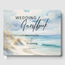 Search for beach wedding guest books On the beach