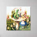 Search for alice wonderland canvas prints White rabbit