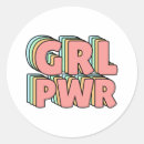 Search for woman power stickers Female