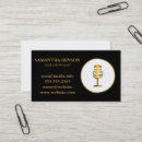 Search for microphone business cards Singer