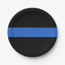 Search for police paper plates Blue