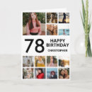 Search for 78th birthday cards Seventy eighth birthday
