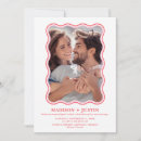 Search for waves wedding invitations Retro