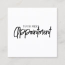Search for salon appointment cards Black