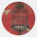 Search for birdcages stickers Red