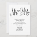 Search for mr and mrs invitations Black