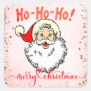 Search for vintage santa face stickers Pink