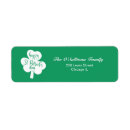 Search for irish shamrock return address labels Modern