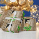 Search for bird christmas wrapping paper Watercolor