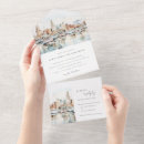 Search for skyline wedding invitations Modern elegant