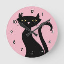 Search for black cat clocks Retro