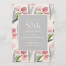 Search for blush pink 50th birthday invitations Elegant