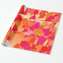 Search for hot pink and orange wrapping paper Coral