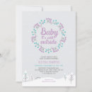 Search for purple winter wonderland invitations Baby sprinkle