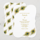 Search for peacock feather wedding invitations Modern