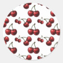 Search for red cherry fruit stickers Vintage