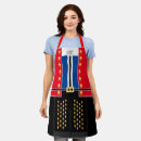 Search for red monogram aprons Black and white