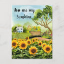 Search for yellow sunflowers postcards Landscape