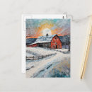 Search for winter painting postcards Trees