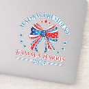 Search for election supplies stickers Madam president