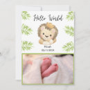 Search for lion birth announcement cards King