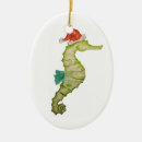 Search for seahorse christmas tree decorations Nautical