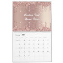 Search for rose gold calendars Glitter