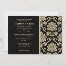 Search for black and ivory invitations Vintage