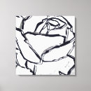 Search for black and white rose canvas prints Elegant